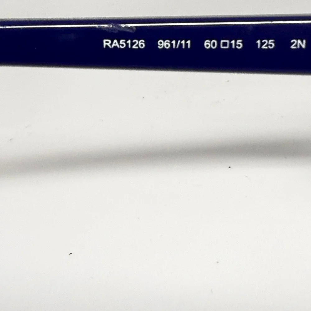Ralph Lauren RA5126 Navy Blue Clear Butterfly Sunglasses‎ 60 15 125 H6332